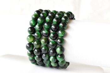 Green Tiger Cats Eye Bracelet (Longevity and Protection ) 3