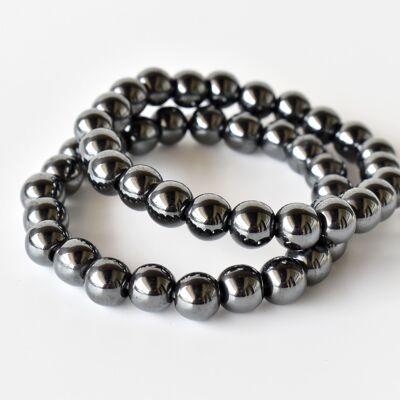 Bracciale in ematite (allineamento dei chakra e della messa a fuoco)