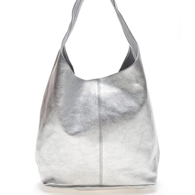 AW23 RC 8143_ARGENTO_Top Handle Bag