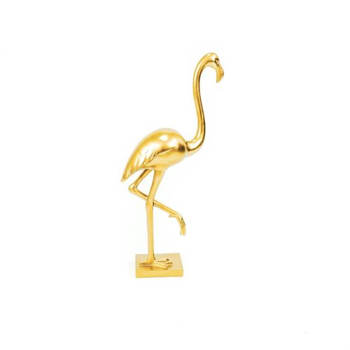 HV Flamingo- Gold- 12x10x49.5 cm