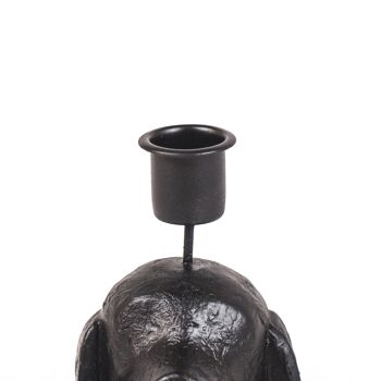 Bougeoir HV - Chien Noir - 18x10x19.5cm 3