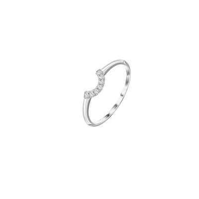 Lab-grown diamond wedding ring - 0.04 ct - 18 kt White Gold - La Source