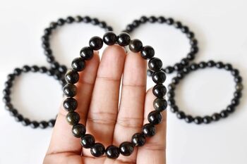 Golden Obsidian Bracelet (Trauma and Releases Imbalances) 10