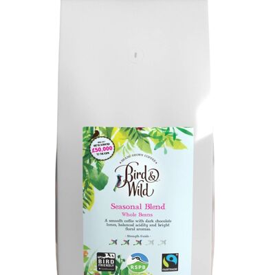 CAFÉ EN GRAINS DE TORRÉFACTION MOYENNE - CARTON DE 6 SACS DE 1 KG