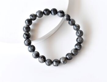 Black Labradorite Bracelet (Good Fortune and Focus) 7