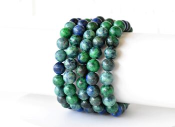 Azurite Malachite Bracelet (Insight and Self-Discipline) 3