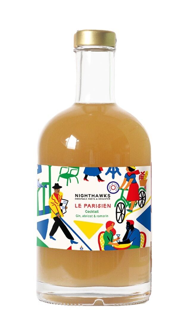 Le Parisien (50cl) - Ready-to-drink cocktail with Gin, apricot & rosemary