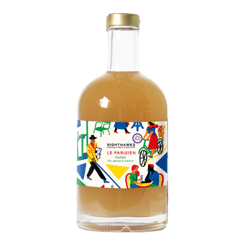 Le Parisien (50cl) - Ready-to-drink cocktail with Gin, apricot & rosemary