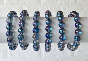 Aura Quartz Titanium Bracelet (Self- Healing and Empathy) 4