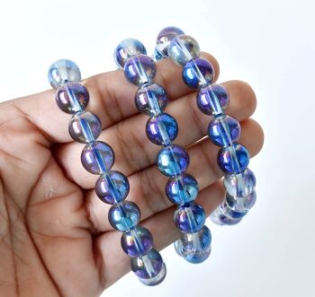 Aura Quartz Titanium Bracelet (Self- Healing and Empathy) 9