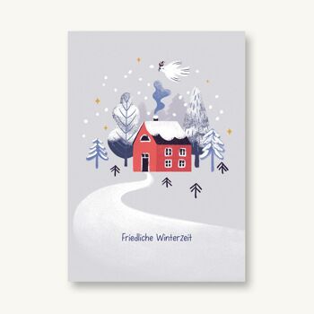 Carte postale Hiver - Heure d'hiver paisible 1