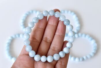 Aquamarine  Bracelet (Protection and Anxiety Relief) 9