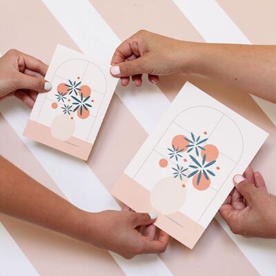 Double card "flower bouquet"