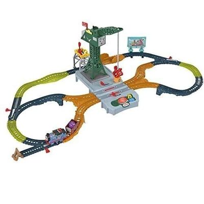 Mattel - HRC47 - Fisher Price - Thomas and Friends - Unloading Dock - with Cranky the Crane - Over 325 songs, sounds and phrases