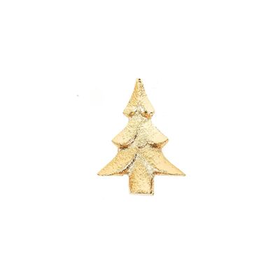 HV Kerzenstecker – Weihnachtsbaum – Gold – 5 x 4 x 3 cm