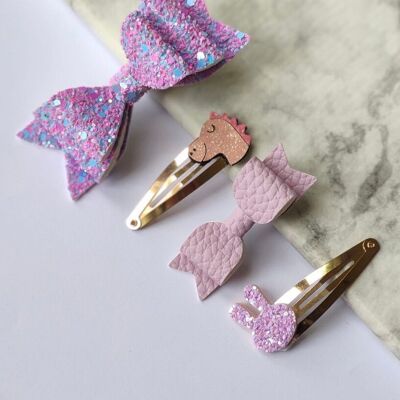 DINO-MITE - Set of 4 Hair Clips
