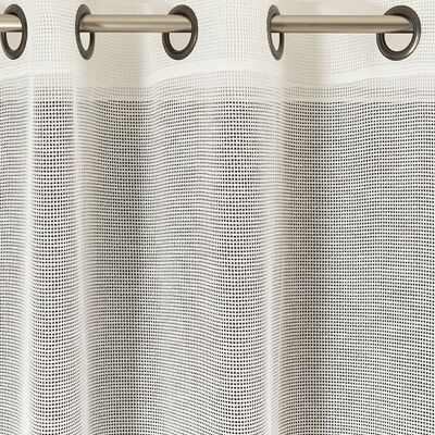 OLYMPOS Sheer Curtain - Natural Collar - Eyelet panel - 300 x 260 cm - 100% polyester