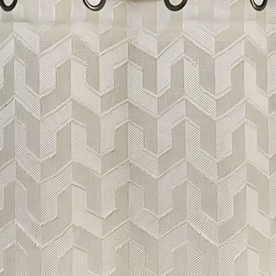 TROIE sheer curtain - Ecru collar - Eyelet panel - 140 x 260 cm - 75% Linen 25% polyester