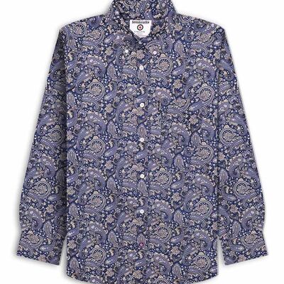 Camicia Paisley L/S Navy AW23