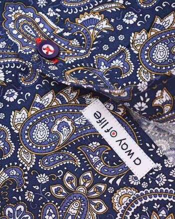 Chemise L/S Paisley Marine AW23 3