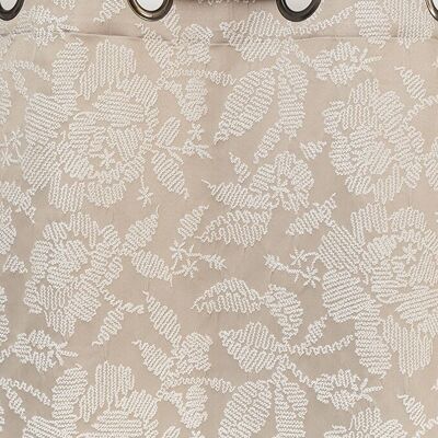 VENISE Double-Curtain - Natural Collar - Eyelet Panel - 140 x 260 cm - 100% polyester
