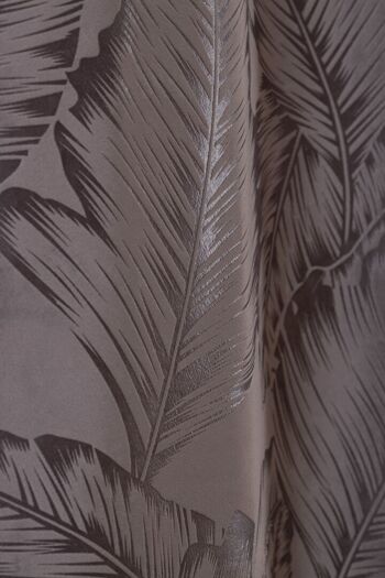 Double-rideau PALMA - Col Gris - Panneau à oeillets - 140 x 260 cm - 100 % polyester 3
