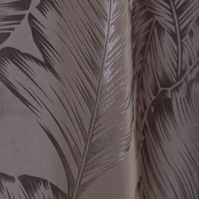 Double-rideau PALMA - Col Gris - Panneau à oeillets - 140 x 260 cm - 100 % polyester