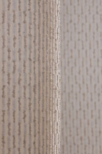 Double-rideau ALBA - Col Naturel - Panneau à oeillets - 140 x 260 cm - 74 % polyester 26% coton 3