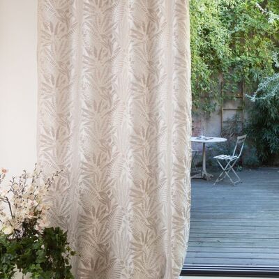 AMAZONE double curtain - Natural Collar - Eyelet panel - 140 x 260 cm - 100% polyester