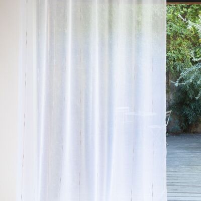 Tenda in voile PAPI Wide Width - Colore naturale - Pannello con occhielli - 200 x 260 cm - 100% poliestere
