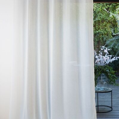 Tenda velata ROMA - Collo Naturale - Pannello con occhielli - 200 x 260 cm - 100% poliestere