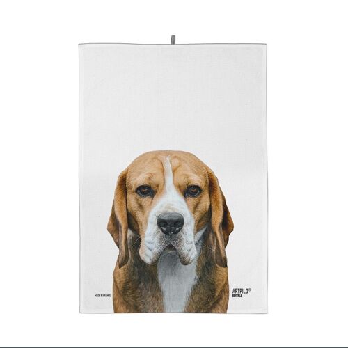 Torchon cuisine 100% coton chien beagle