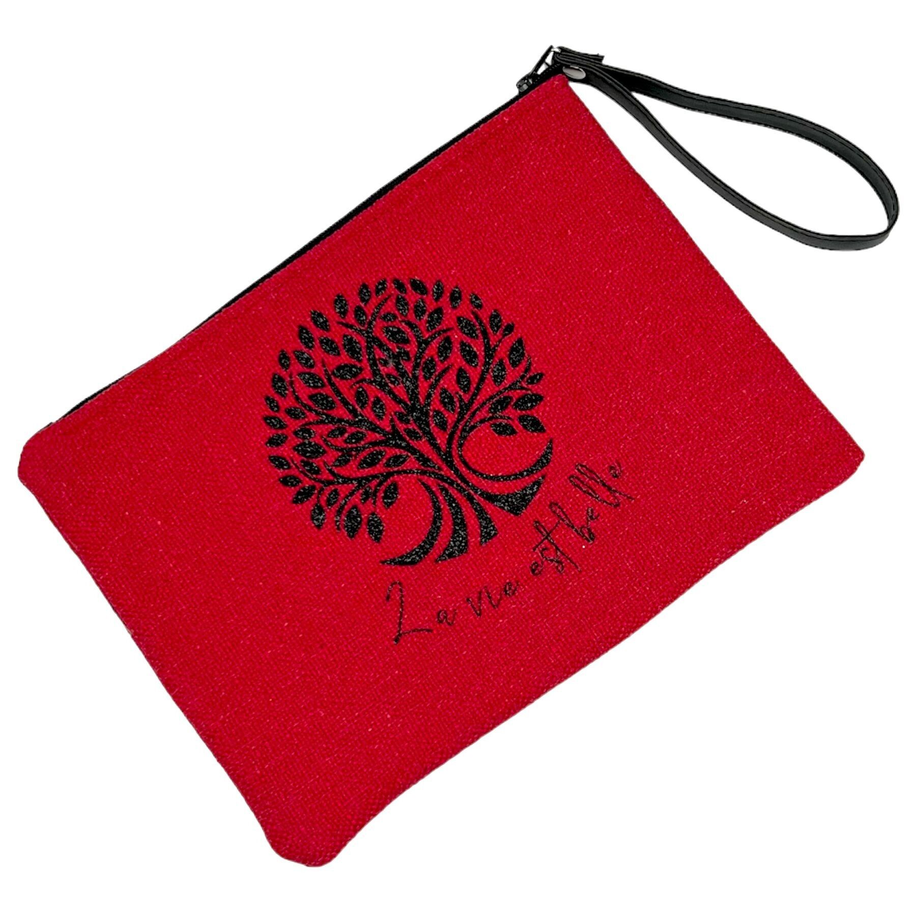 Pouch M, “La vita è bella” rosso anjou