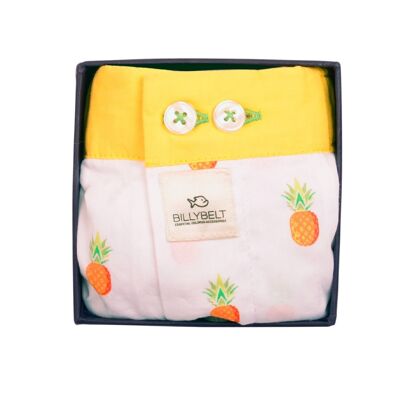 100% organic cotton boxer shorts Fruity pineapple