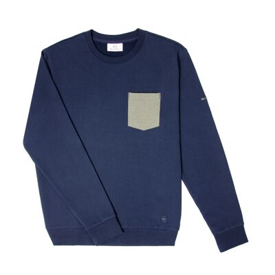 Sweatshirt 100% coton biologique Urban - Bleu marine