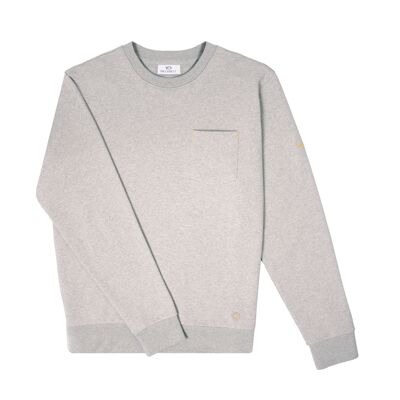 Urbanes Sweatshirt aus 100 % Bio-Baumwolle – Heather Grey