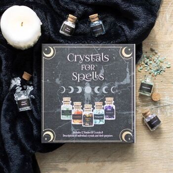 Crystals for Spells Coffret cadeau de bouteille de copeaux de cristal 4
