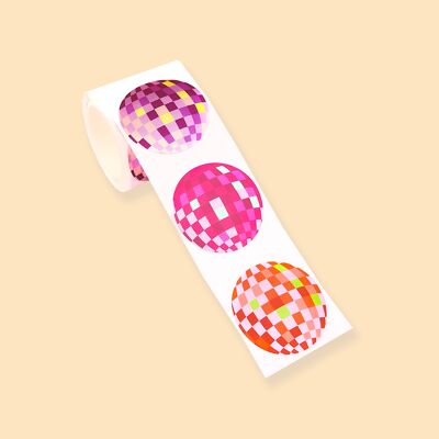 STICKERS ON A ROLL - Disco - PET Material