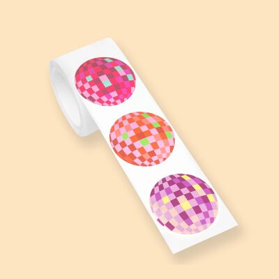 STICKERS ON A ROLL - Disco - PET Material