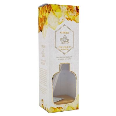 Diffuseur de roseaux en cristal de citrine jaune 100 ml