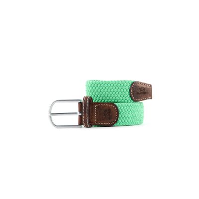 Cinturón trenzado verde menta