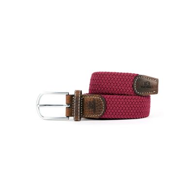 Burgundy braided belt