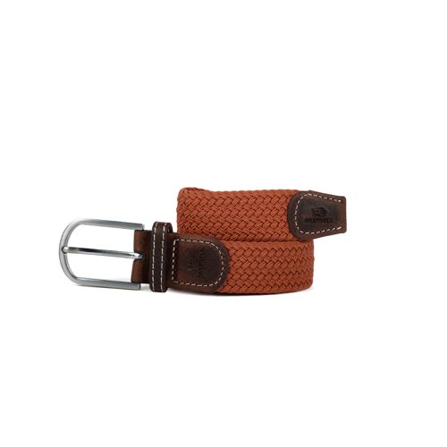 Ceinture tressée Terracotta