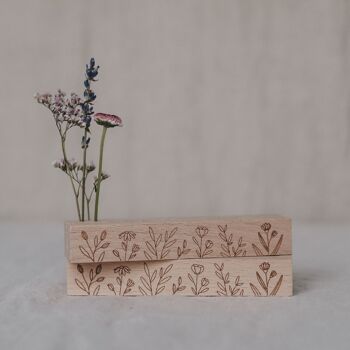 Lot de 2 porte-cartes et porte-fleurs - Prairie fleurie de 12 cm (UE = 6 sets) 3