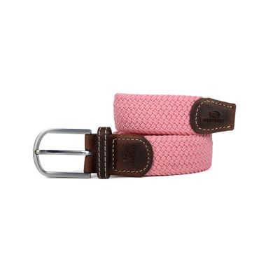 Cinturón trenzado rosa