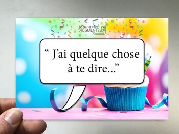 Carte anniversaire en réalité augmentée (modele 2)