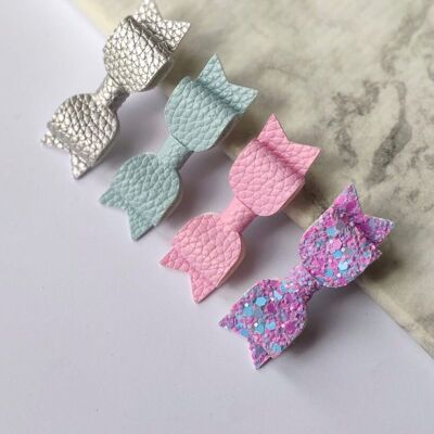 MINI BOWS - Set of 4 Hair Clips - SOPHIA