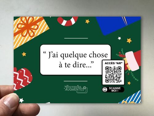 Carte de Noël en Réalité augmentée "AR" (modèle 4)