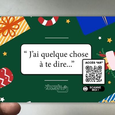 Cartolina di Natale in realtà aumentata “AR” (modello 4)