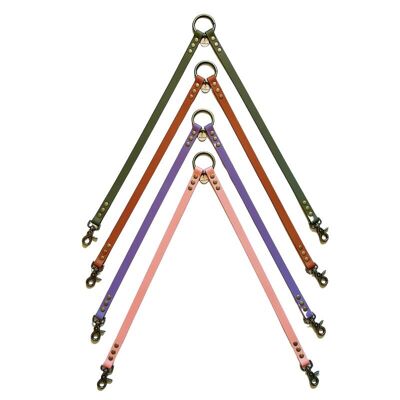 Leash coupler for 2 dogs - BioThane® - 6 colors to choose from